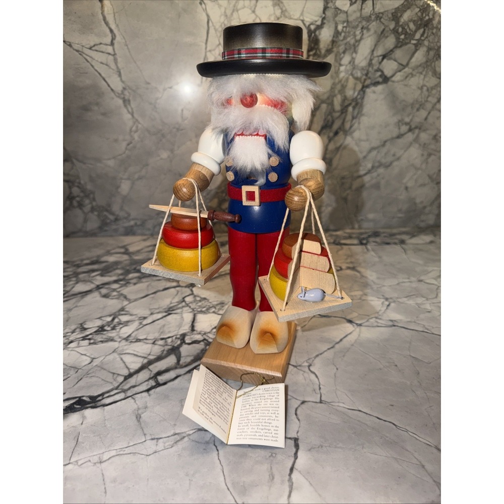Christian Ulbricht Dutch Cheese Maker Peddler Nutcracker West Germany Handmade